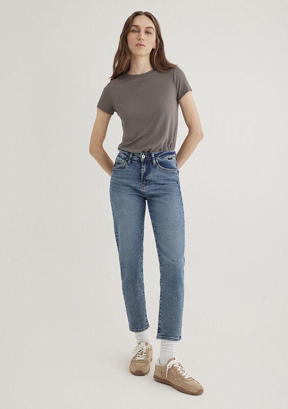 CINDY Kadın Mavi Denim Pantolon - M100277