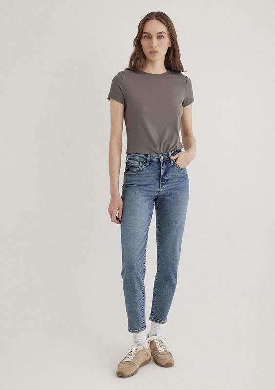 CINDY Kadın Mavi Denim Pantolon - M100277