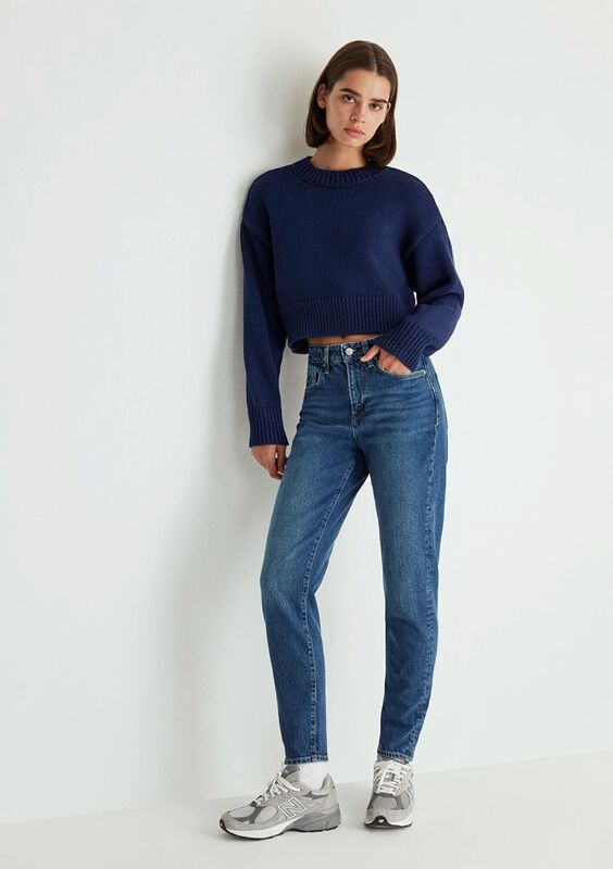 CINDY Kadın Mavi Denim Pantolon - M100277