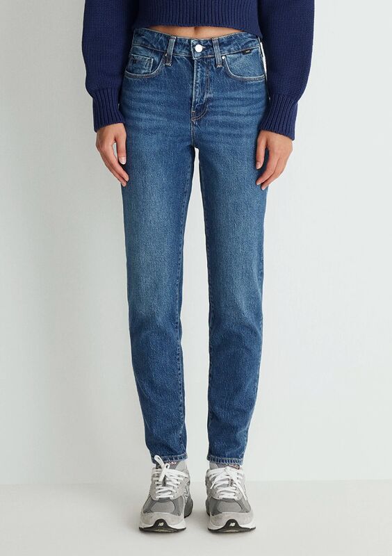 CINDY Kadın Mavi Denim Pantolon - M100277