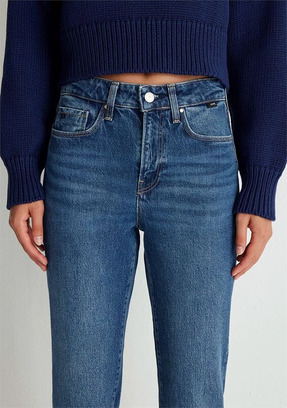 CINDY Kadın Mavi Denim Pantolon - M100277