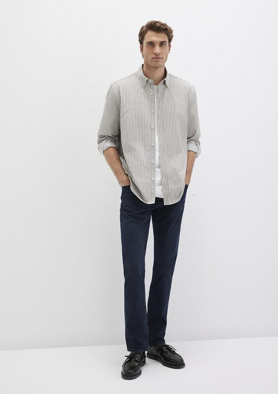 Mavi - ÇİZGİLİ GÖMLEK Erkek Mix Gömlek - M0211756