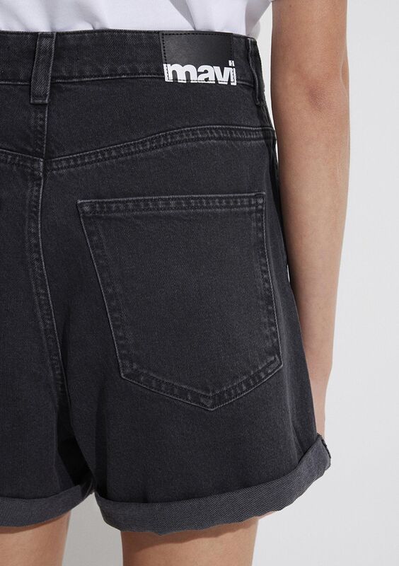 CLARA Kadın Deep Smoke Denim Denim Şort - M14501