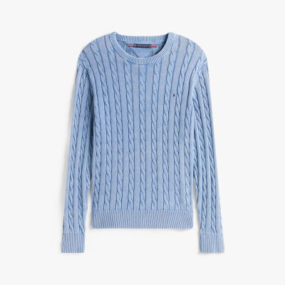 CLASSIC CABLE GMD C NK Erkek Mavi Kazak - MW0MW39524