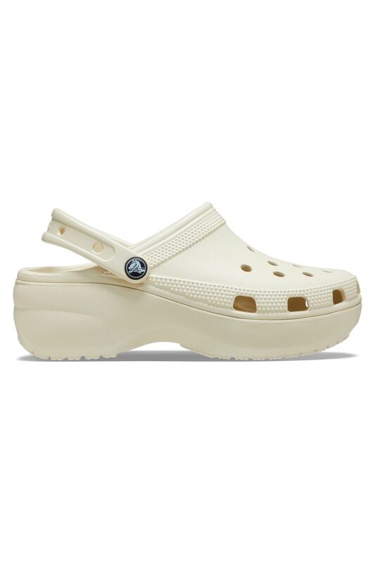 Crocs - Classic Platform Clog W Kadın Bej Terlik - 206750