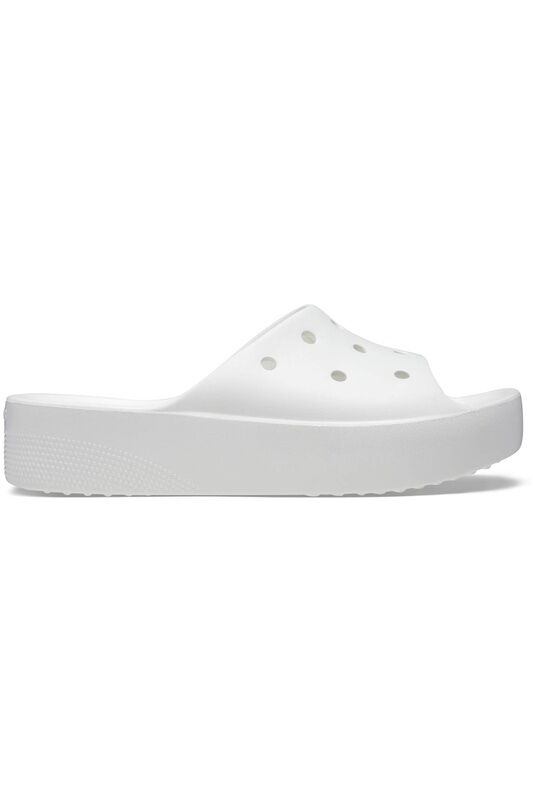 Crocs - Classic Platform Slide Kadın Beyaz Terlik - 208180