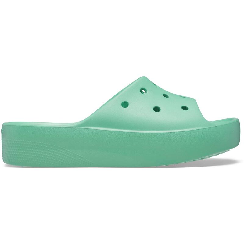 Crocs - Classic Platform Slide Kadın Yeşil Terlik - 208180