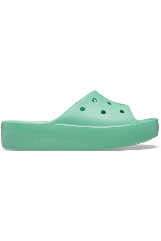 Crocs - Classic Platform Slide Kadın Yeşil Terlik - 208180