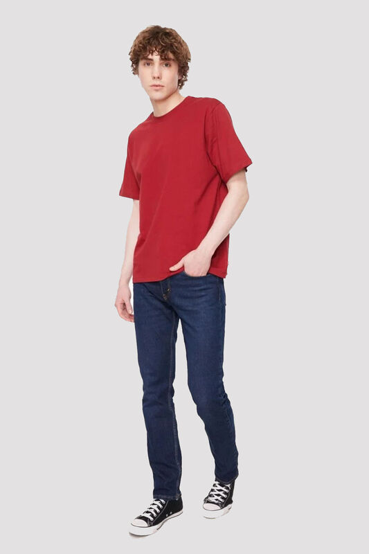 CLASSIC RELAXED TEE TR SUNDRIED TOMATO Erkek Mavi T-Shirt - A9437