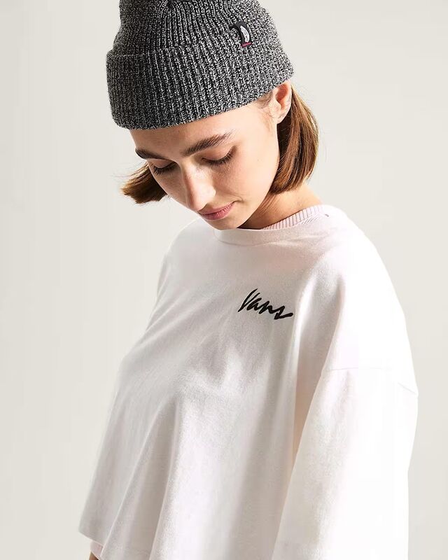 Classic Script Kadın Beyaz T-Shirt - VN000QDF