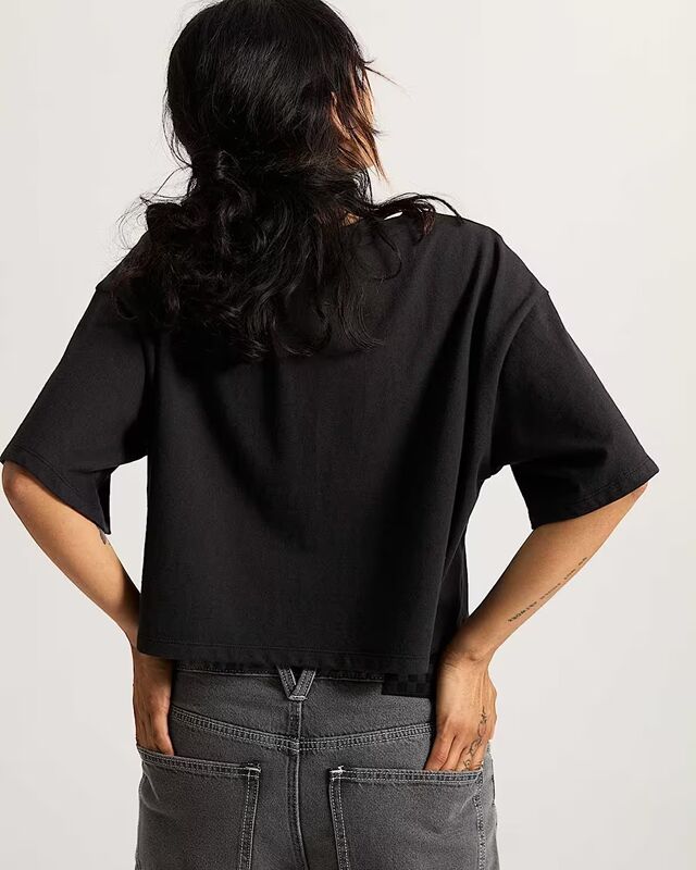 Classic Script Kadın Siyah T-Shirt - VN000QDF