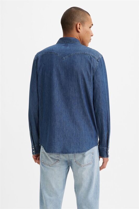 CLASSIC WESTERN STANDARD RED CAST RINSE Erkek Lacivert UK Gömlek - 85745