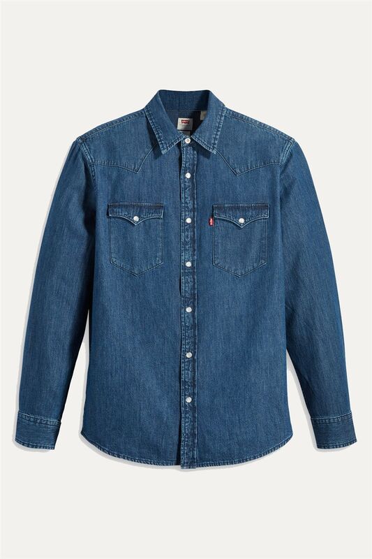 CLASSIC WESTERN STANDARD RED CAST RINSE Erkek Lacivert UK Gömlek - 85745