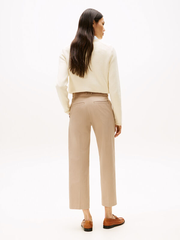 CO SLIM STRAIGHT CHINO Kadın Bej Pantolon - WW0WW40504