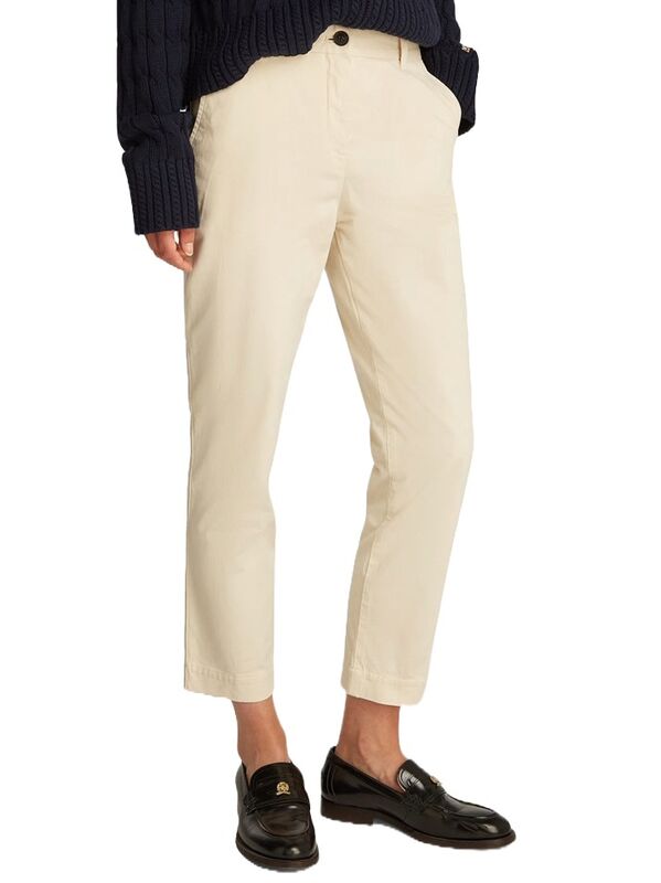 Tommy Hilfiger - CO STRETCH GMD SLIM CHINO Kadın Sarı Pantolon - WW0WW45920