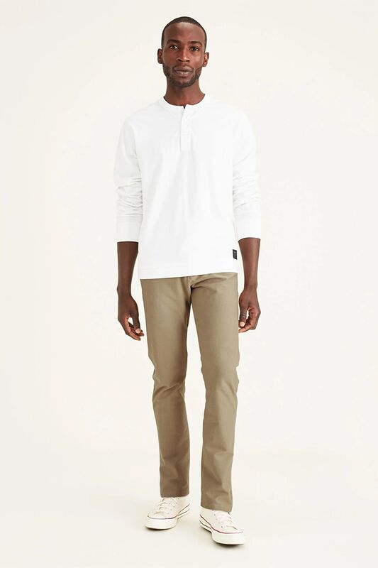 Dockers - COMFORT KNIT SLIM TRUE CHINO JERSEY Erkek Bej Pantolon - A1419