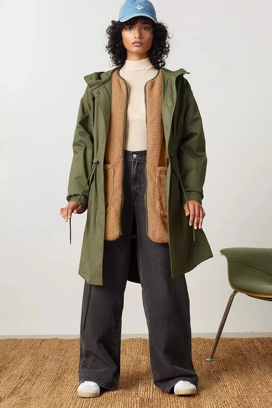 Levi's - CRAWFORD 3 IN 1 PARKA ARMY GREEN Kadın Yeşil Ceket - LA8520