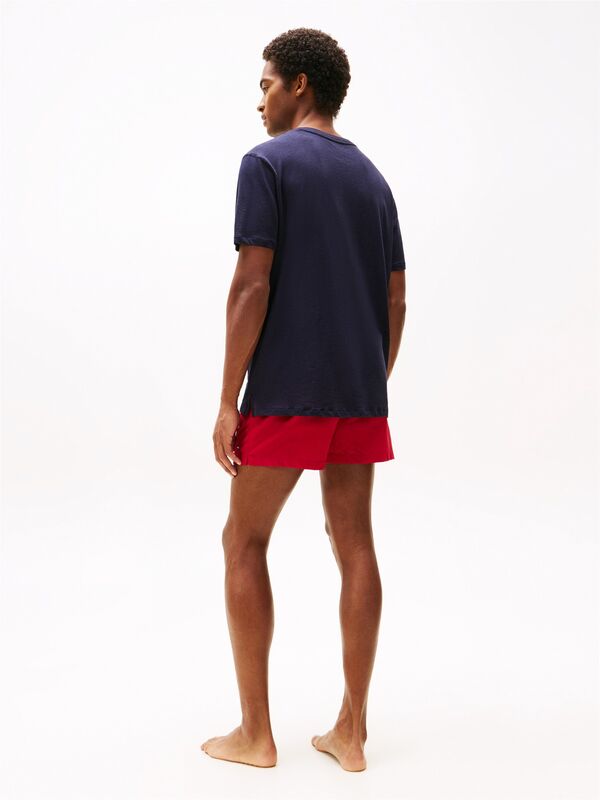 CREW NECK SLUB TEE Erkek Mavi T-Shirt - UM0UM03527