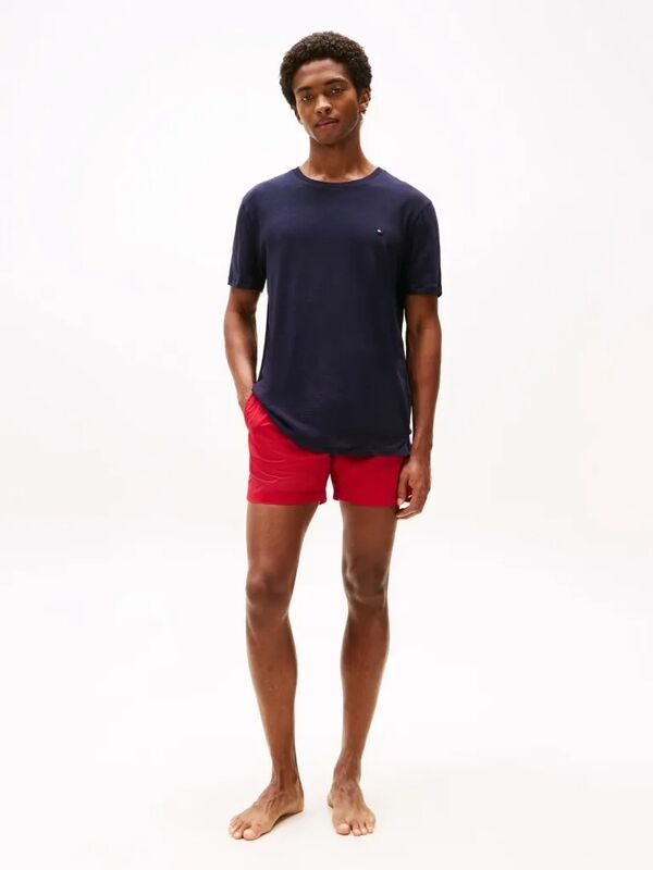 CREW NECK SLUB TEE Erkek Mavi T-Shirt - UM0UM03527