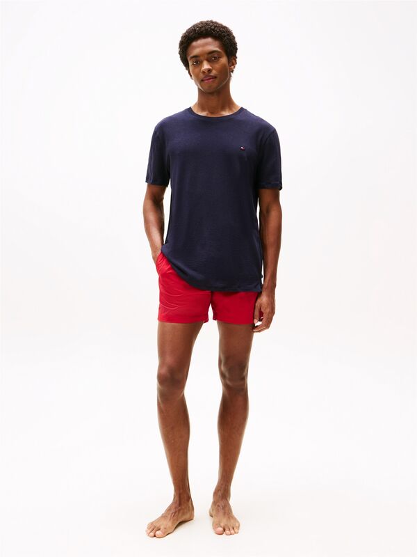 CREW NECK SLUB TEE Erkek Mavi T-Shirt - UM0UM03527