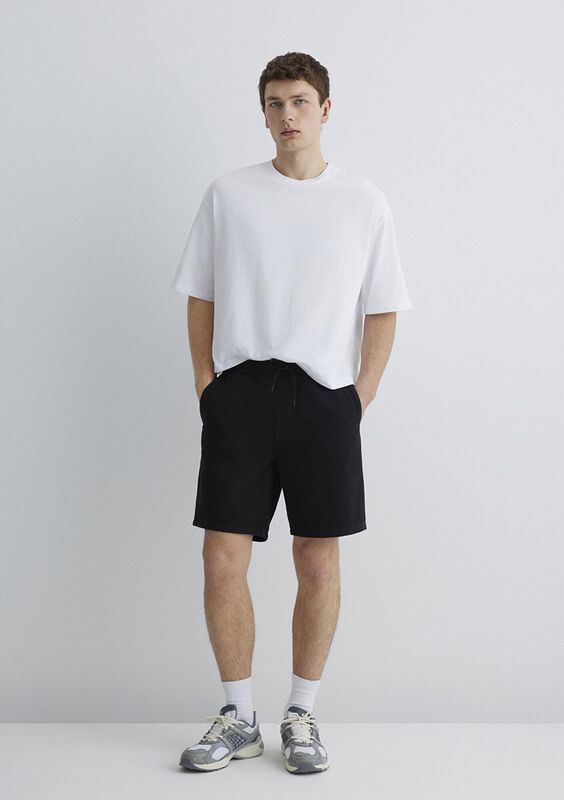 DAYTON Erkek Gri Denim Şort - M0410093