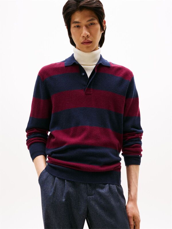 DC KNITTED RUGBY Erkek Mavi Kazak - MW0MW40855