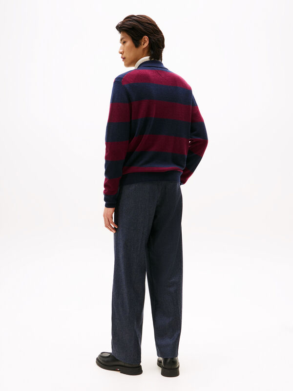 DC KNITTED RUGBY Erkek Mavi Kazak - MW0MW40855