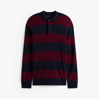 DC KNITTED RUGBY Erkek Mavi Kazak - MW0MW40855