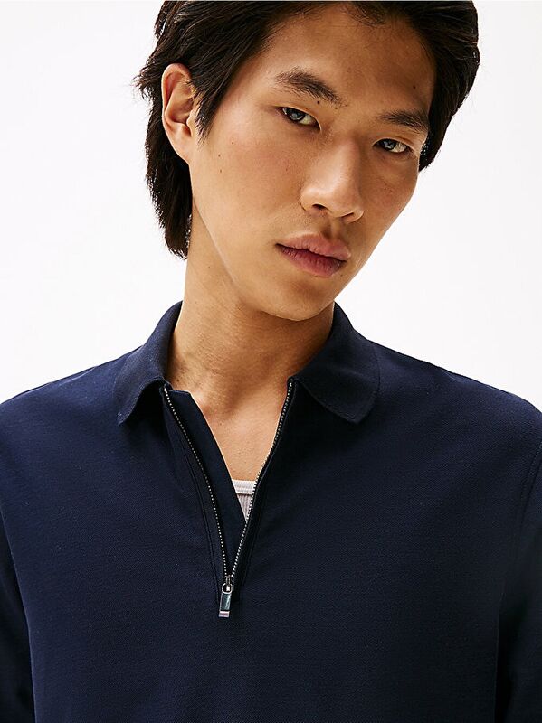 DC PERFORMANCE ZIP POLO Erkek Mavi Polo - MW0MW44244