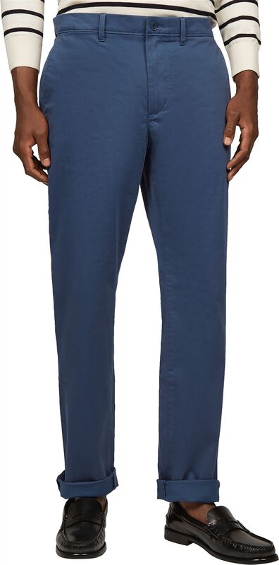 Tommy Hilfiger - DENTON CHINO SATIN Erkek Mavi Pantolon - MW0MW37873