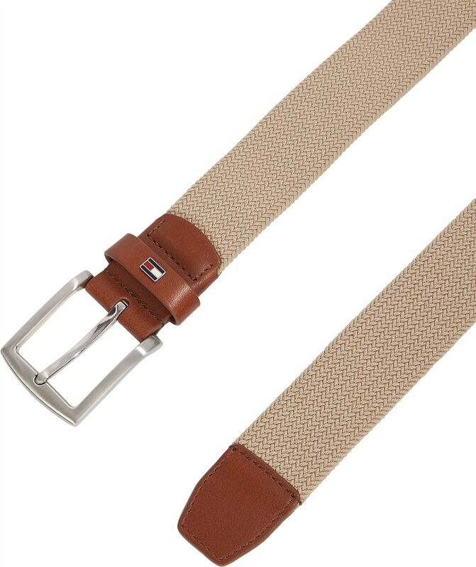 Tommy Hilfiger - DENTON ELASTIC 3.5 Erkek Bej Kemer - AM0AM13354