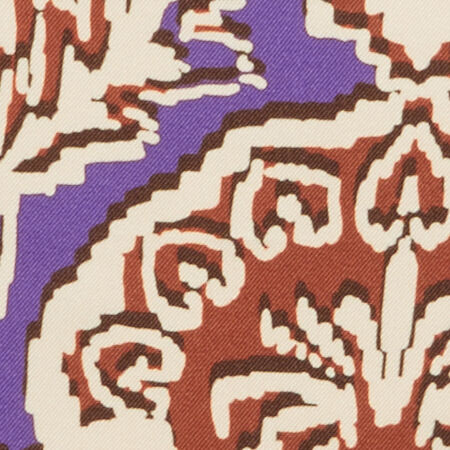 Desenli Kare Şal Kadın Turuncu Şal - 323A6EU9W51TF