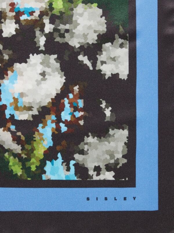 Desenli Kare Şal Kadın Yeşil Şal - 323A6EU9W51TF