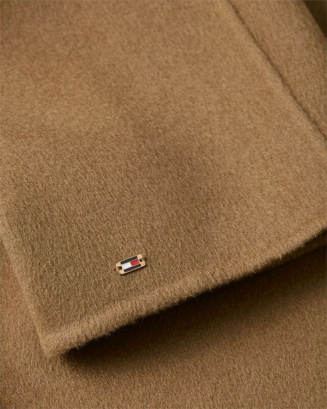 DF WOOL BLEND REG LADY JACKET Kadın Kahverengi Mont - WW0WW47446