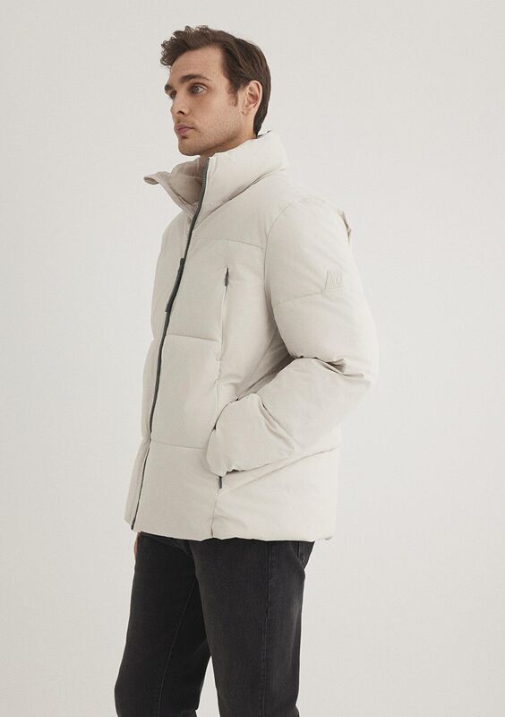 DİK YAKA CEKET Erkek Bej Ceket - M0110462