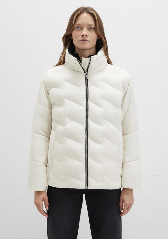 DİK YAKA CEKET Kadın Bej Ceket - M1110714