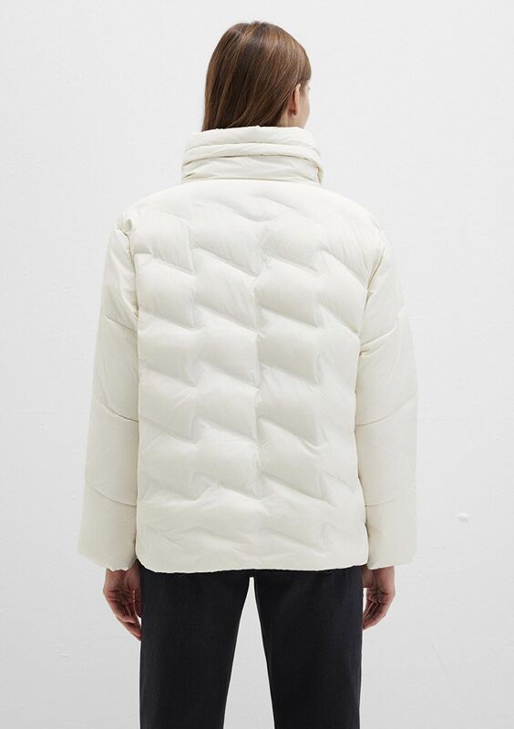 DİK YAKA CEKET Kadın Bej Ceket - M1110714