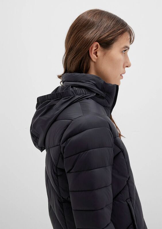 DİK YAKA CEKET Kadın Siyah Ceket - M110698