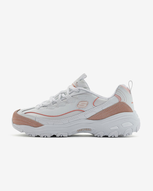 Skechers - D'LITES - NEW HEAT Kadın Beyaz Turuncu Spor Ayakkabı - 150231