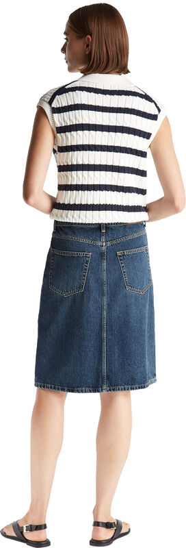 DNM DEE STRAIGHT KNEE RW SKIRT Kadın Mavi Etek - WW0WW45666