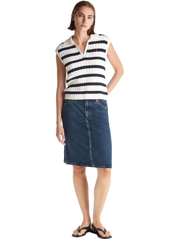 DNM DEE STRAIGHT KNEE RW SKIRT Kadın Mavi Etek - WW0WW45666