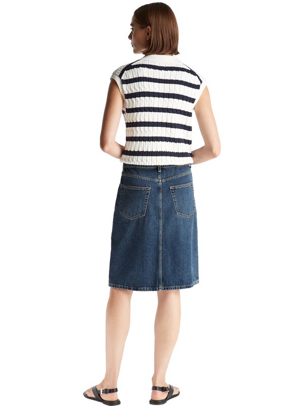 DNM DEE STRAIGHT KNEE RW SKIRT Kadın Mavi Etek - WW0WW45666