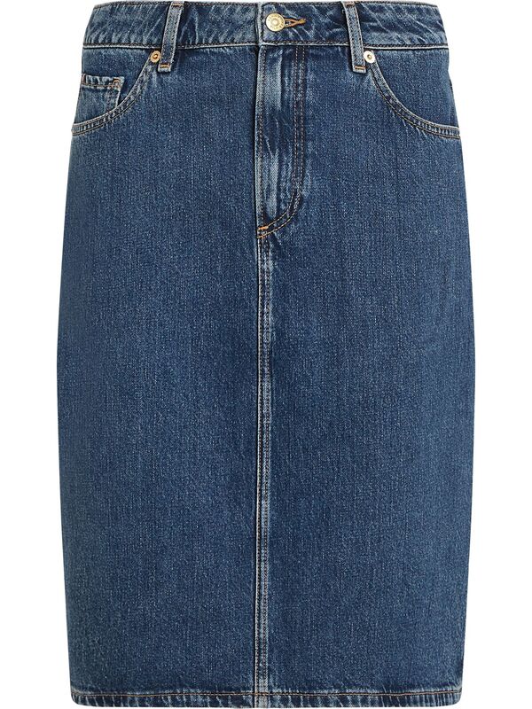 DNM DEE STRAIGHT KNEE RW SKIRT Kadın Mavi Etek - WW0WW45666