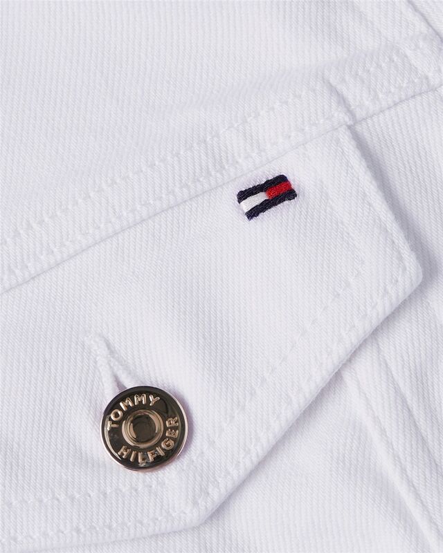 DNM SLIM JACKET WHITE Kadın Beyaz Ceket - WW0WW44374 DNM SLIM JACKET WHITE Kadın Beyaz Ceket - WW0WW44374