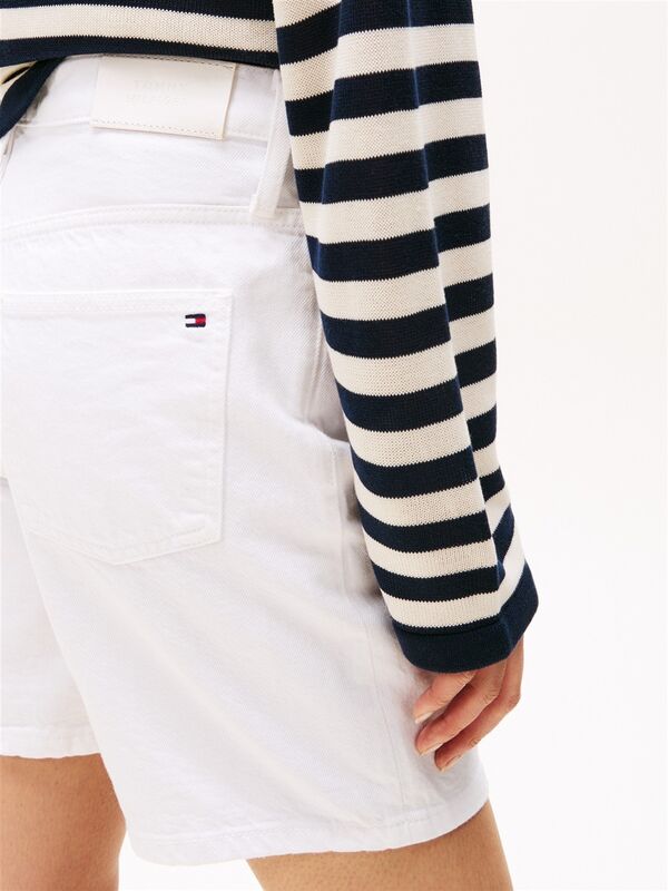 DNM STRAIGHT SHORT RW WHITE Kadın Beyaz Şort - WW0WW45924