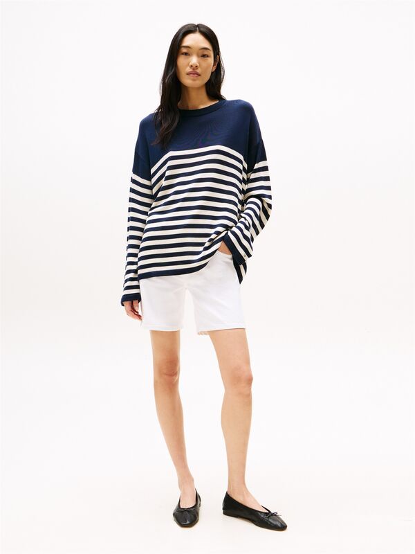 DNM STRAIGHT SHORT RW WHITE Kadın Beyaz Şort - WW0WW45924