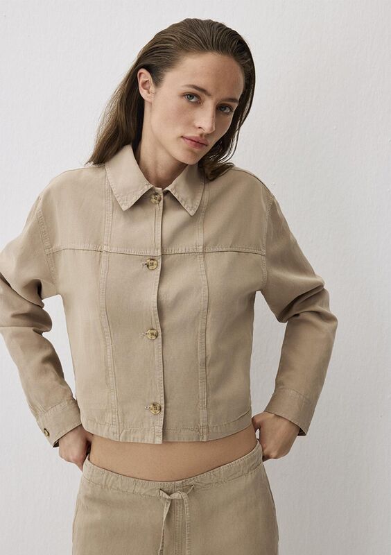 DOKUMA OVERSHIRT Kadın Kahverengi Gömlek - M1211125