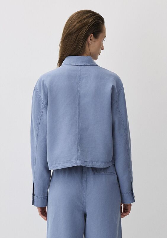 DOKUMA OVERSHIRT Kadın Mavi Gömlek - M1211125