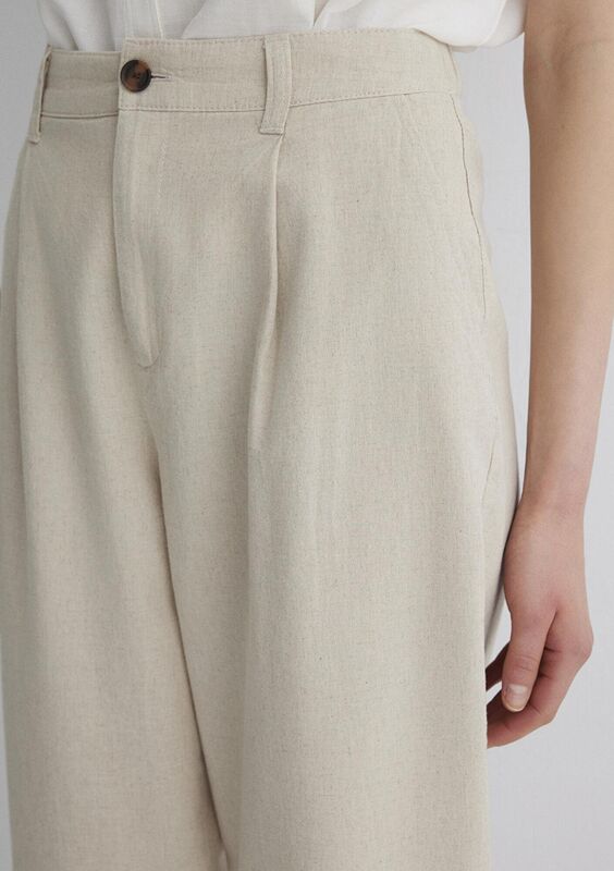 DOKUMA PANTOLON Kadın Bej Pantolon - M1011000