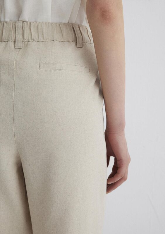 DOKUMA PANTOLON Kadın Bej Pantolon - M1011000